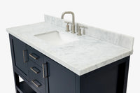 Ariel bayhill 54-55 in. rectangle sink vanity with (0.75,1.5) countertop