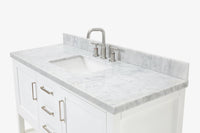 Ariel bayhill 54-55 in. rectangle sink vanity with (0.75,1.5) countertop