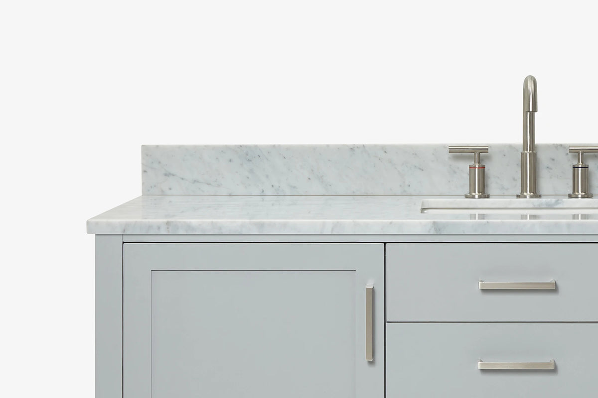 Ariel bayhill 60-61 in. rectangle sink vanity with (0.75,1.5) countertop