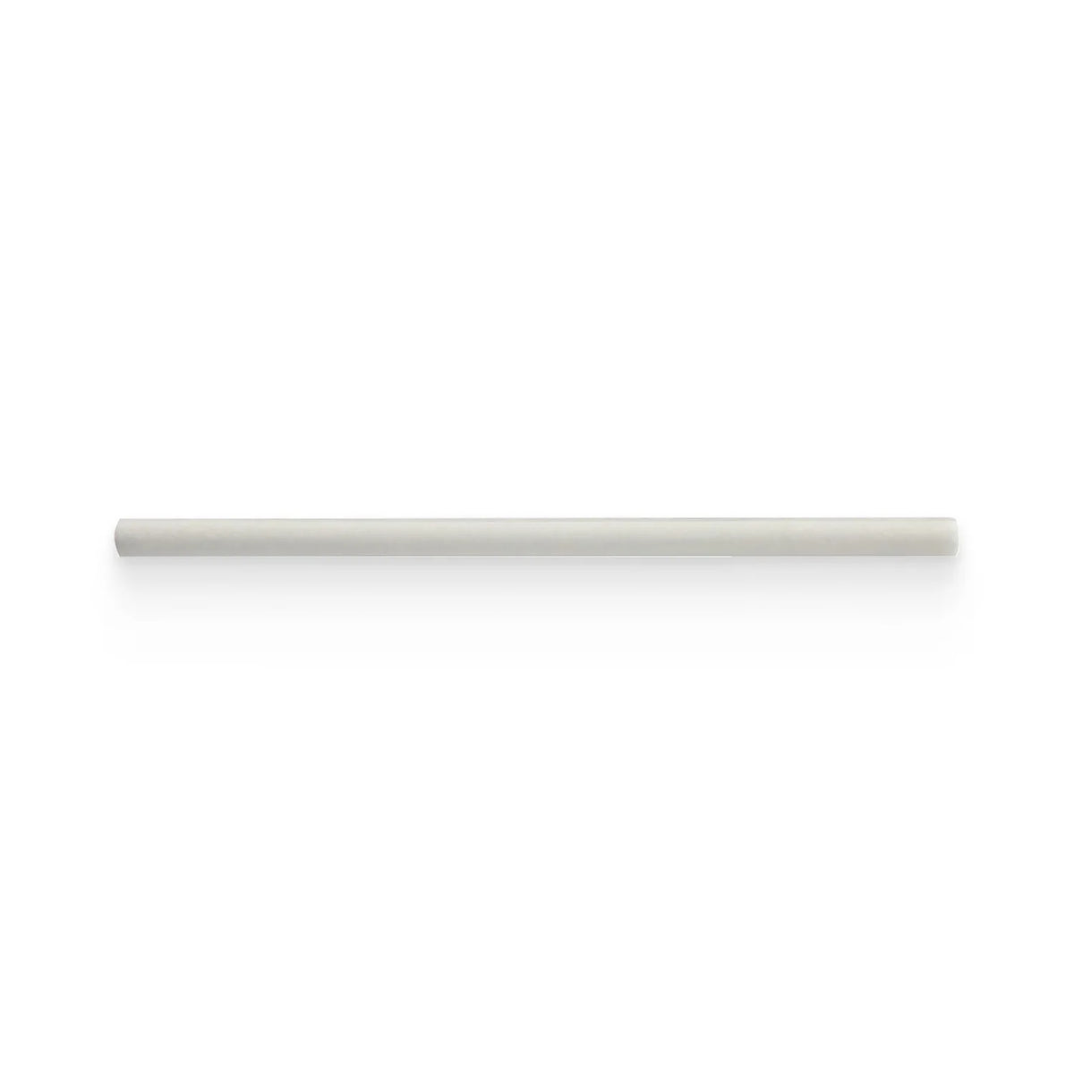 0.75x12 Thassos White Polished Bullnose Trim