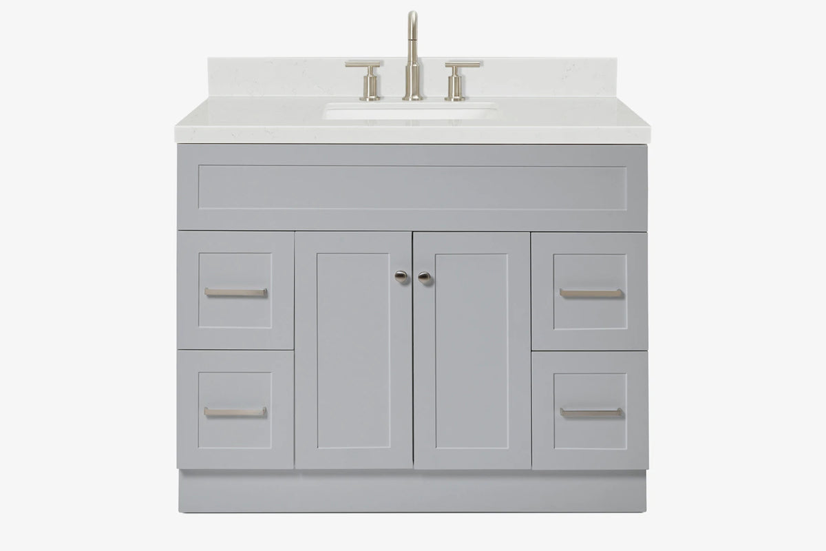 Ariel hamlet (43") single rectangle sink vanity with  (0.75"& 1.5") countertop.