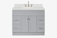 Ariel hamlet (43") single rectangle sink vanity with  (0.75"& 1.5") countertop.