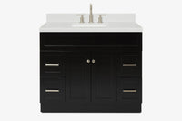 Ariel hamlet (43") single rectangle sink vanity with  (0.75"& 1.5") countertop.