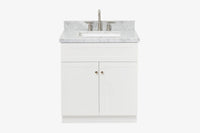 Ariel hamlet (31")rectangle sink vanity with (0.75"& 1.5") countertop.