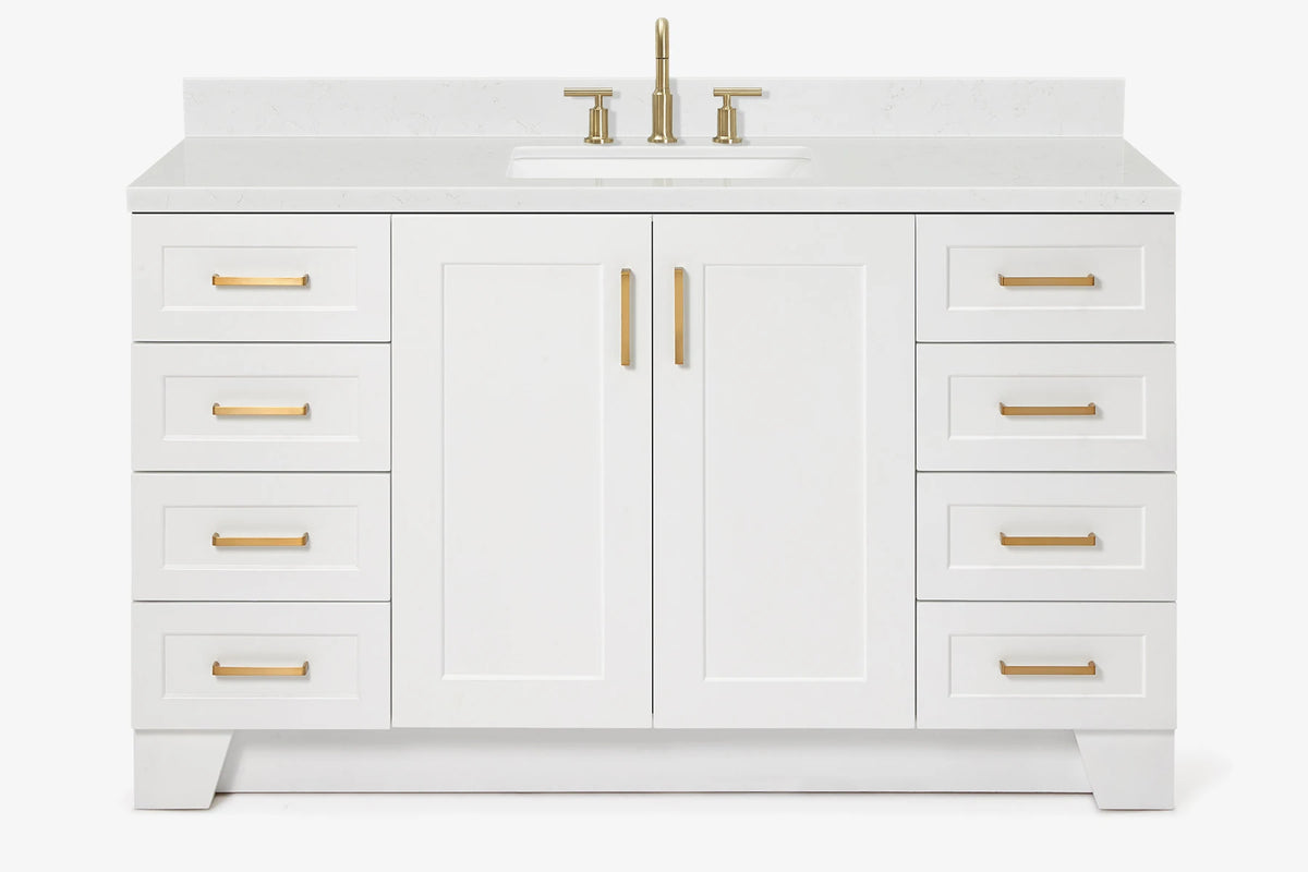 Ariel taylor (60"& 61") rectangle sink vanity with countertop.