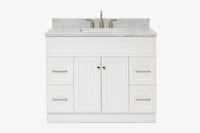 Ariel hamlet (43") single rectangle sink vanity with  (0.75"& 1.5") countertop.