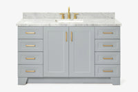 Ariel taylor (60"& 61") rectangle sink vanity with countertop.