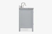 Ariel cambridge( 60 in , 61 in )  double rectangle sink vanity with Marble (0.75 in, 1.5 in, 2 in) countertop