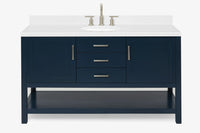 Ariel bayhill 60-61 in. oval sink vanity with (0.75,1.5)  countertop