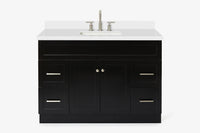 Ariel hamlet (48" &49") rectangle sink bathroom vanity countertop (1.5"& 0.75")edge
