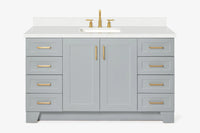 Ariel taylor (60"& 61") rectangle sink vanity with countertop.