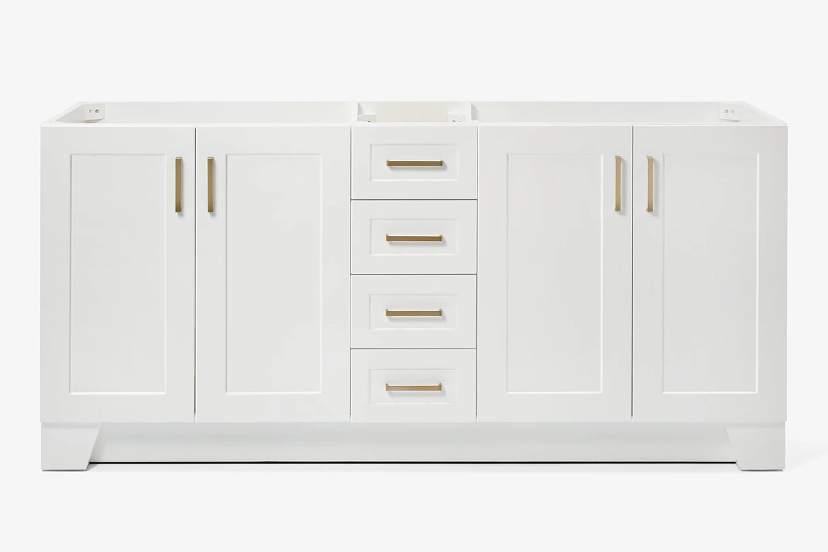 Ariel taylor (72") double sink base cabinet.