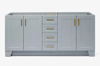 Ariel taylor (72") double sink base cabinet.