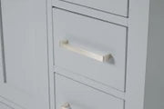 Ariel cambridge( 60 in , 61 in )  double rectangle sink vanity with Marble (0.75 in, 1.5 in, 2 in) countertop