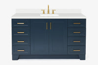 Ariel taylor (60"& 61") rectangle sink vanity with countertop.