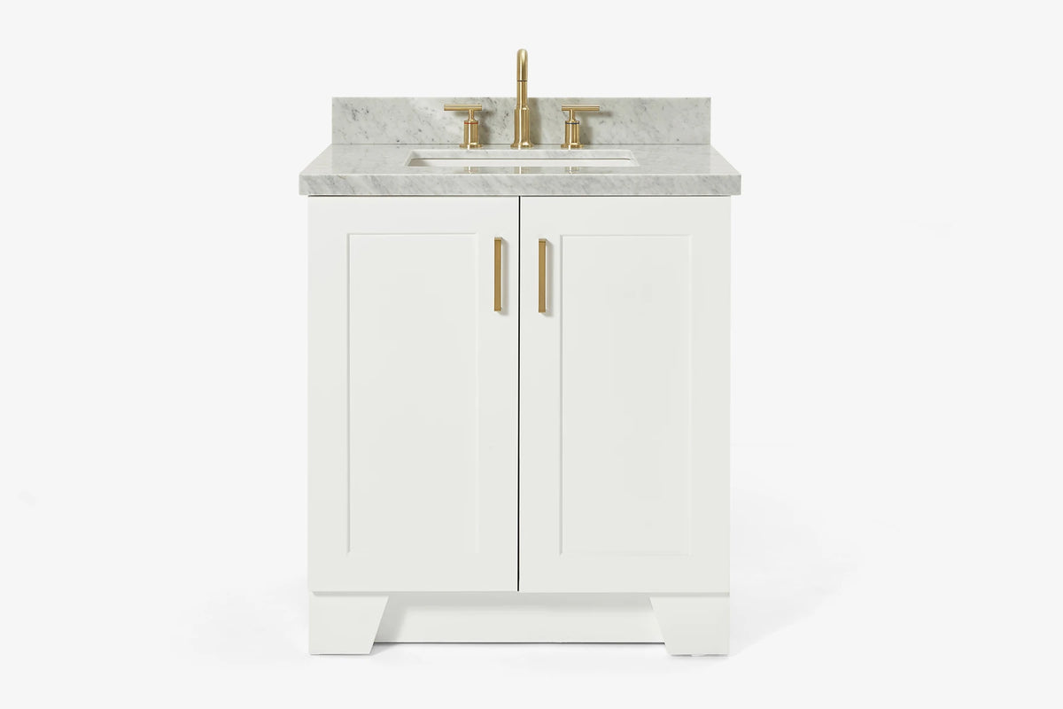 Ariel taylor (30"& 31") rectangle sink vanity with  marble countertop.