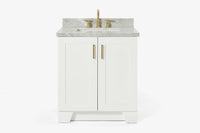 Ariel taylor (30"& 31") rectangle sink vanity with  marble countertop.