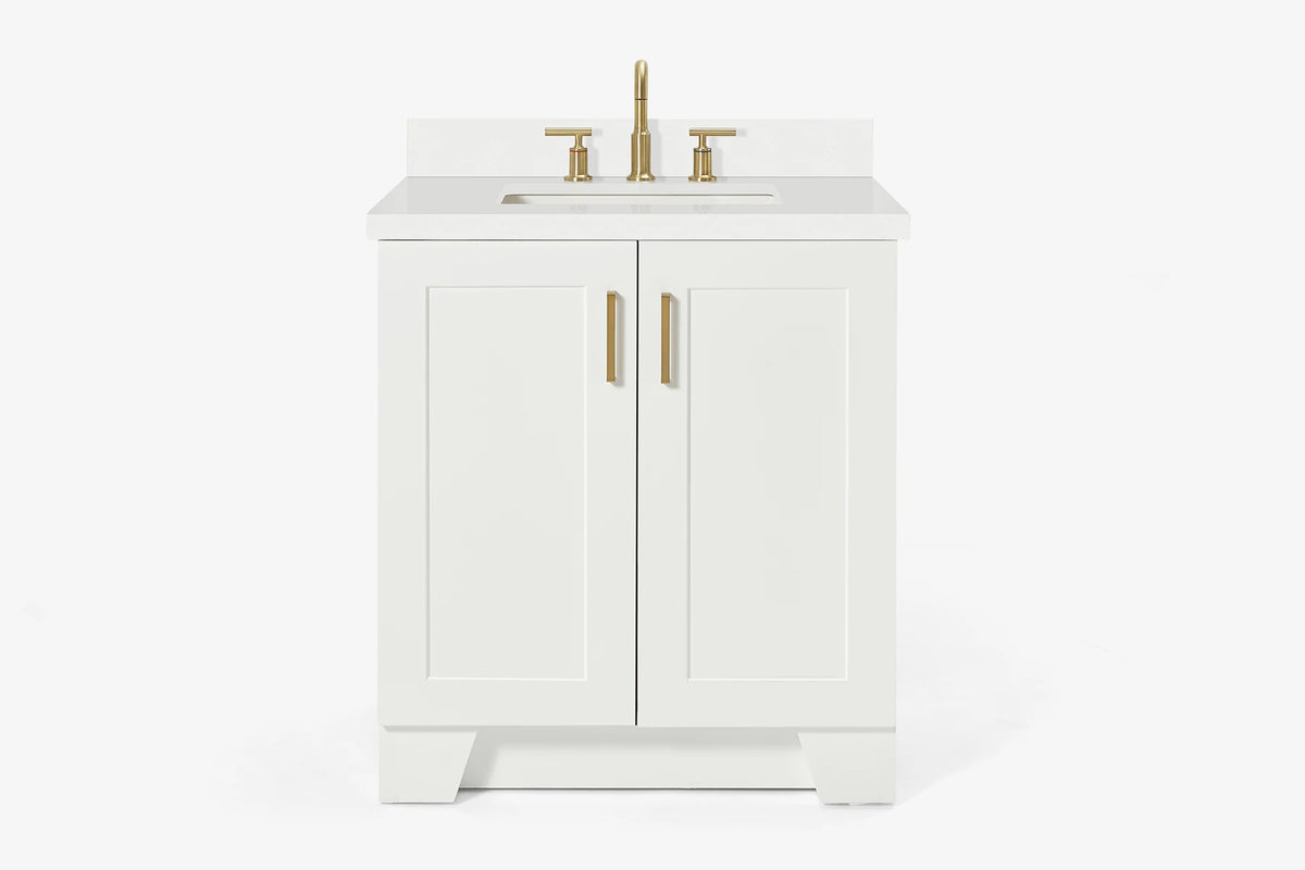 Ariel taylor (30"& 31") rectangle sink vanity with  marble countertop.
