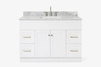 Ariel hamlet (48" &49") rectangle sink bathroom vanity countertop (1.5"& 0.75")edge