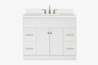 Ariel hamlet (43") single rectangle sink vanity with  (0.75"& 1.5") countertop.