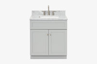Ariel hamlet (31")rectangle sink vanity with (0.75"& 1.5") countertop.
