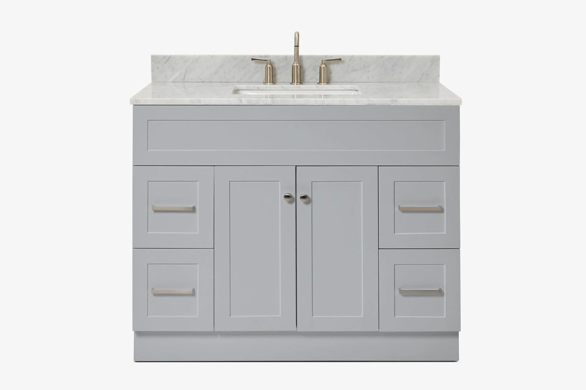 Ariel hamlet (43") single rectangle sink vanity with  (0.75"& 1.5") countertop.