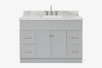 Ariel hamlet (48" &49") rectangle sink bathroom vanity countertop (1.5"& 0.75")edge