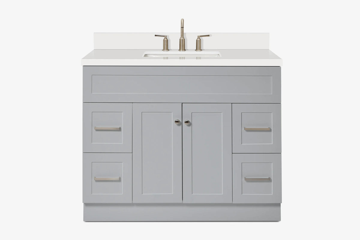 Ariel hamlet (43") single rectangle sink vanity with  (0.75"& 1.5") countertop.