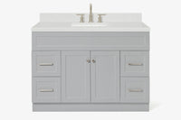 Ariel hamlet (48" &49") rectangle sink bathroom vanity countertop (1.5"& 0.75")edge