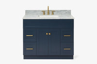 Ariel hamlet (43") single rectangle sink vanity with  (0.75"& 1.5") countertop.