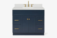 Ariel hamlet (43") single rectangle sink vanity with  (0.75"& 1.5") countertop.