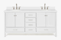 Ariel cambridge (73") double oval sink vanity set.