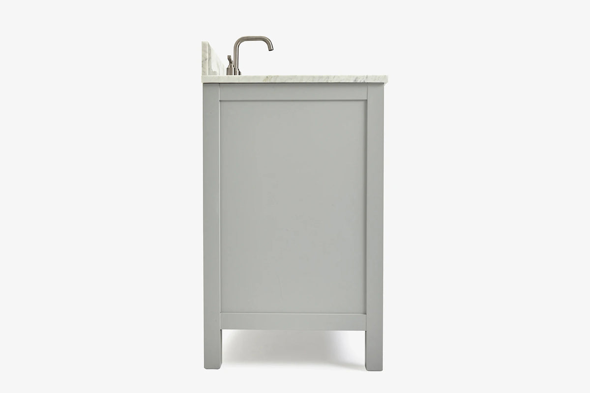 Ariel cambridge 36-37 in. left offset oval single sink vanity with (0.75,1.5,2) in countertop