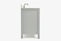 Ariel cambridge 36-37 in. left offset oval single sink vanity with (0.75,1.5,2) in countertop