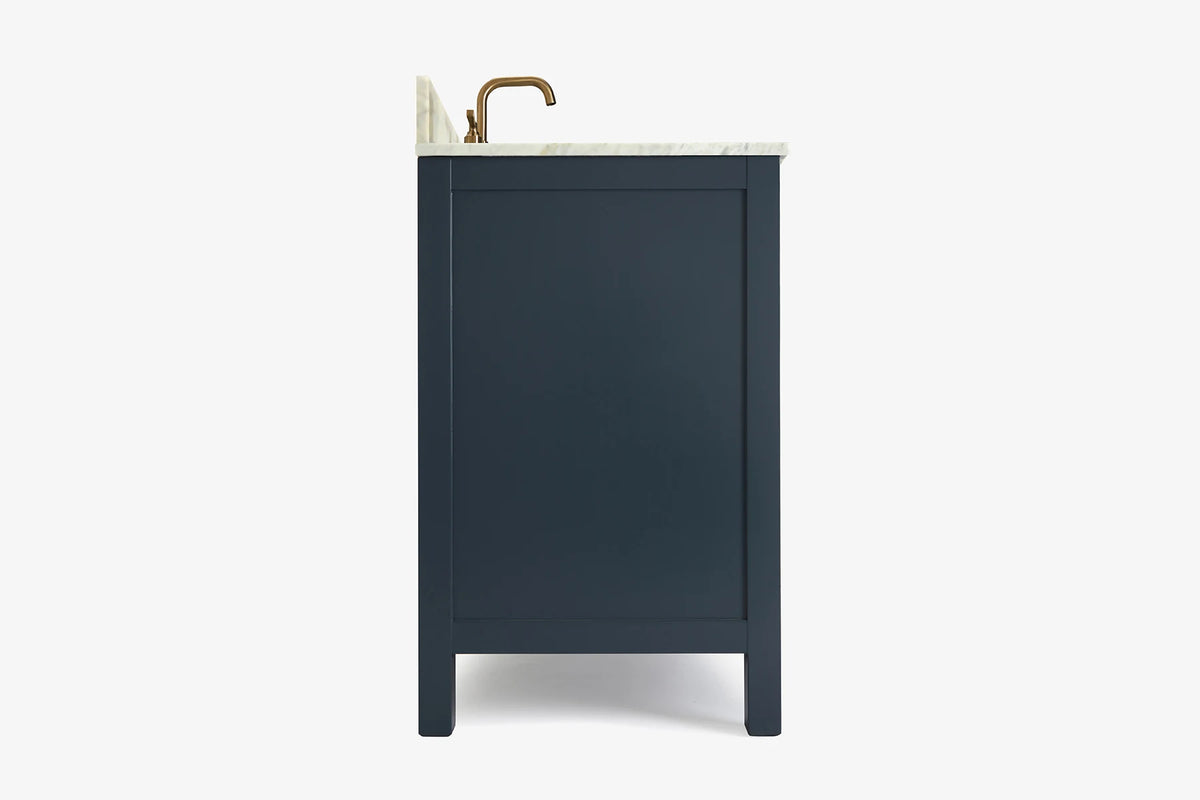 Ariel cambridge 36-37 in. left offset oval single sink vanity with (0.75,1.5,2) in countertop