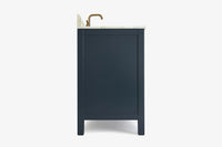 Ariel cambridge 36-37 in. left offset oval single sink vanity with (0.75,1.5,2) in countertop