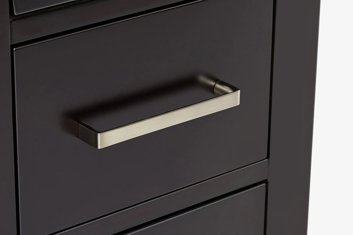 Ariel cambridge 36-37 in. left offset rectangle single sink vanity with (0.75,1.5,2) in countertop