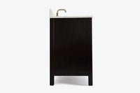 Ariel cambridge 36-37 in. left offset rectangle single sink vanity with (0.75,1.5,2) in countertop