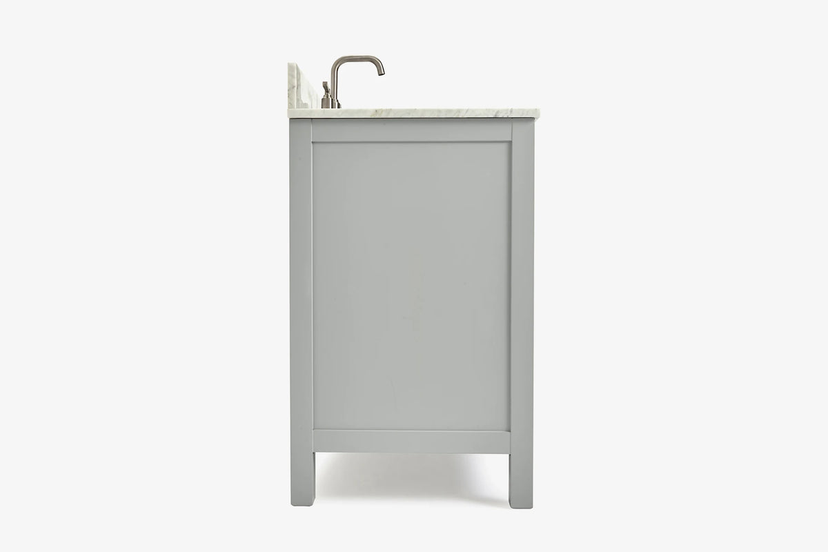 Ariel cambridge 36-37 in. left offset rectangle single sink vanity with (0.75,1.5,2) in countertop