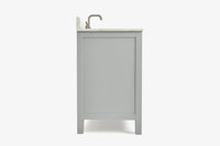 Ariel cambridge 36-37 in. left offset rectangle single sink vanity with (0.75,1.5,2) in countertop