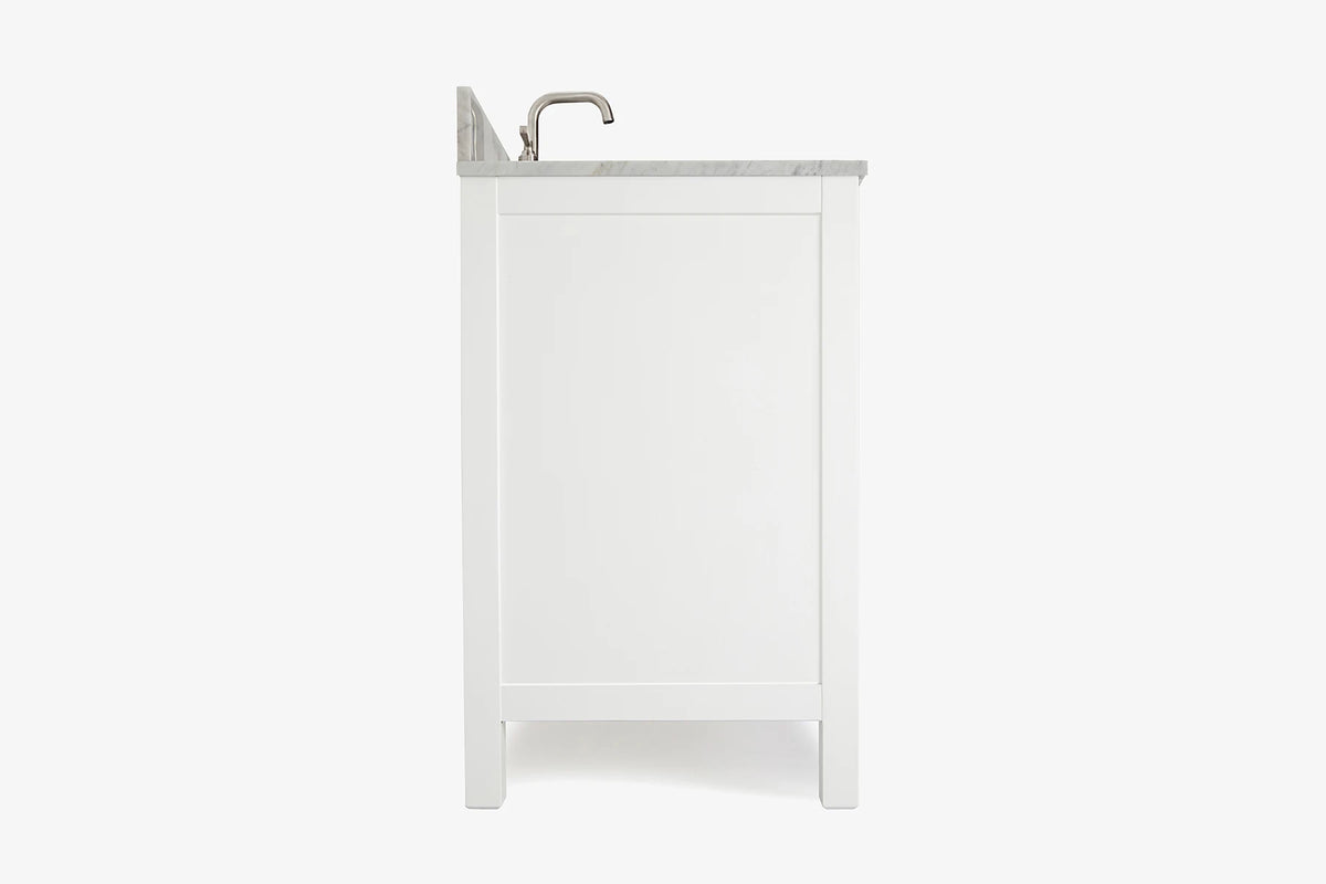 Ariel cambridge 36-37 in. left offset rectangle single sink vanity with (0.75,1.5,2) in countertop