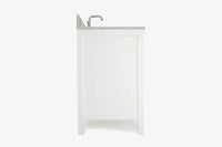 Ariel cambridge 36-37 in. left offset rectangle single sink vanity with (0.75,1.5,2) in countertop