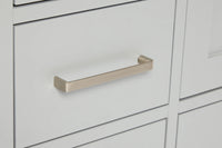 Ariel cambridge 37 in. right offset rectangle single sink vanity with carrara white marble 0.75 in countertop in white