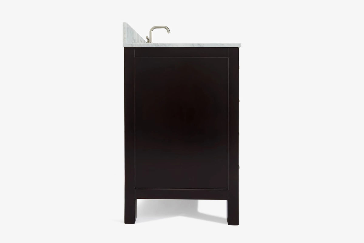 Ariel cambridge(42" & 43") single oval sink vanity with marble (0.75",1.5" & 2") in countertop