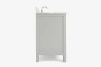 Ariel cambridge(42" & 43") single oval sink vanity with marble (0.75",1.5" & 2") in countertop