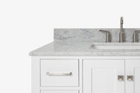 Ariel cambridge 42-43 in. single rectangle sink vanity with( 0.75, 1.5 ,2) in countertop