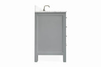 Ariel cambridge (43 inch, 42 inch) right offset single rectangular sink bathroom vanity with marble countertop (0.75 inch, 1.5 inch, 2 inch).