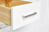 Ariel cambridge (43 inch, 42 inch) right offset single rectangular sink bathroom vanity with marble countertop (0.75 inch, 1.5 inch, 2 inch).