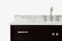 Ariel cambridge( 48"& 49") single rectangle sink  Bathroom vanity with carrara  marble (0.75 in, 1.5 in, 2 in) countertop
