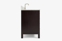 Ariel cambridge (54-55) in. single oval sink vanity with (0.75,1.5,2) in countertop